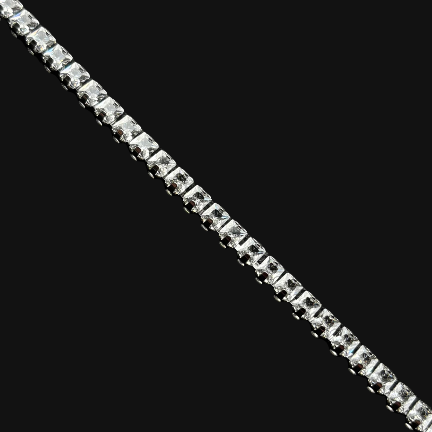 Square Tennis Bracelet